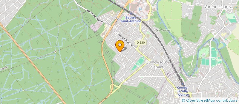 localisation de l'entreprise MADAME MAELLE CAIGNEAUX-CARCASSIER  QUINCY-SOUS-SENART