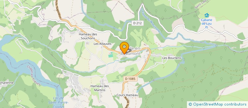 localisation de l'entreprise MADAME MAELLE CALLET  LA SALLE-EN-BEAUMONT