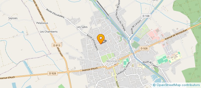 localisation de l'entreprise MADAME MAELLE CARRIERE  MONTECH