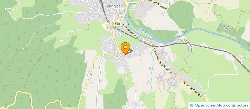 localisation de l'entreprise MADAME MAELLE CAVILLON  LANGEAC