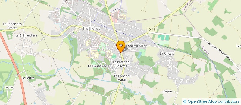 localisation de l'entreprise MADAME MAELLE CHEVALIER  TREILLIERES