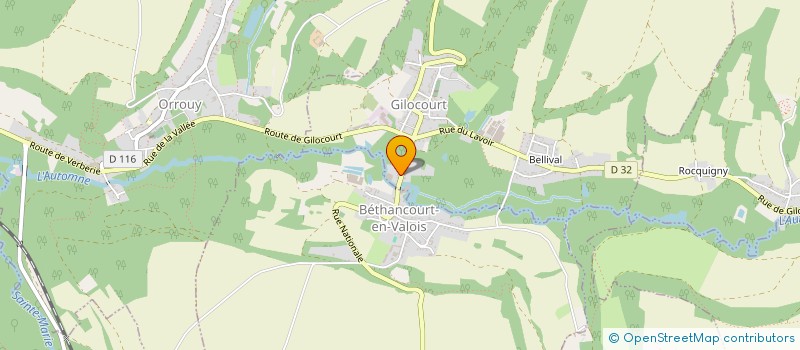 localisation de l'entreprise MADAME MAELLE DE BUSSY  GILOCOURT