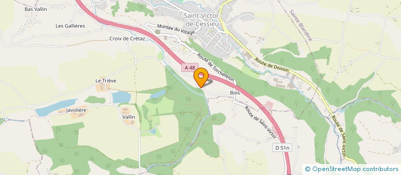 localisation de l'entreprise MADAME MAELLE DECOMBE  SAINT-VICTOR-DE-CESSIEU