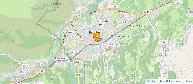localisation de l'entreprise MADAME MAELLE DELRIEU à PRADES
