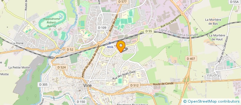 localisation de l'entreprise MADAME MAELLE DEMEY  VIRE NORMANDIE