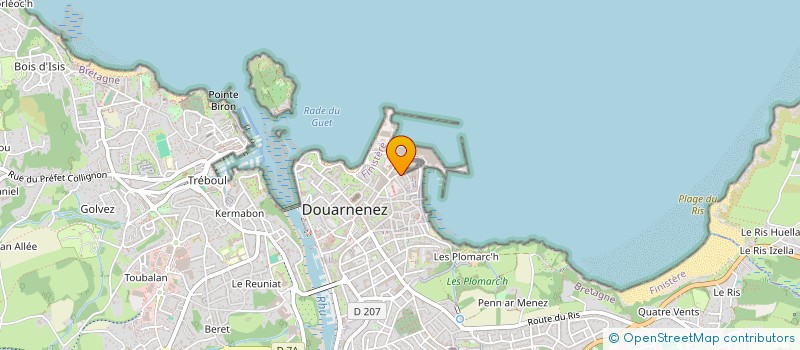 localisation de l'entreprise MADAME MAELLE DESCHANVRES  DOUARNENEZ