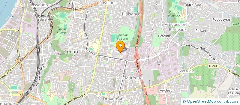 localisation de l'entreprise MADAME MAELLE FROC  CENON