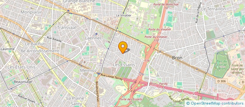 localisation de l'entreprise MADAME MAELLE GANEVAT  BRON