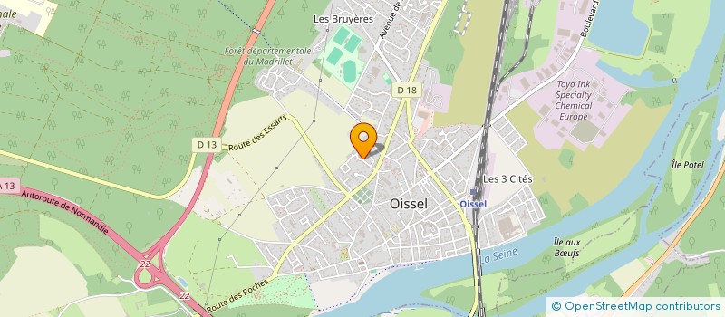 localisation de l'entreprise MADAME MAELLE GOUJON DELAIR  OISSEL