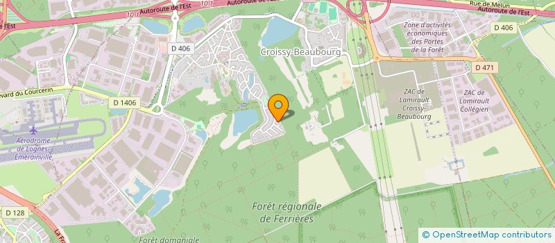 localisation de l'entreprise MADAME MAELLE GRAVELEINE  CROISSY-BEAUBOURG