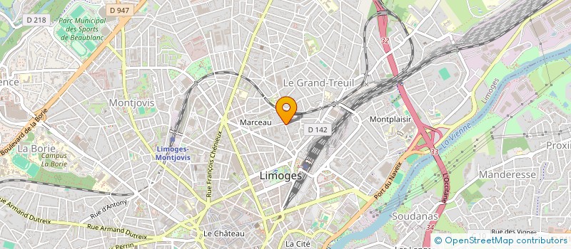 localisation de l'entreprise MADAME MAELLE GREPILLOUX  LIMOGES