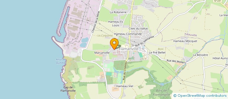 localisation de l'entreprise MADAME MAELLE GROSS  FLAMANVILLE