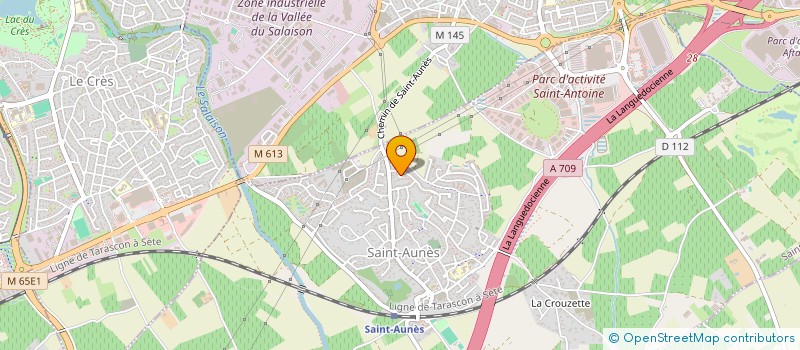 localisation de l'entreprise MADAME MAELLE GUGLIELMO  SAINT-AUNES