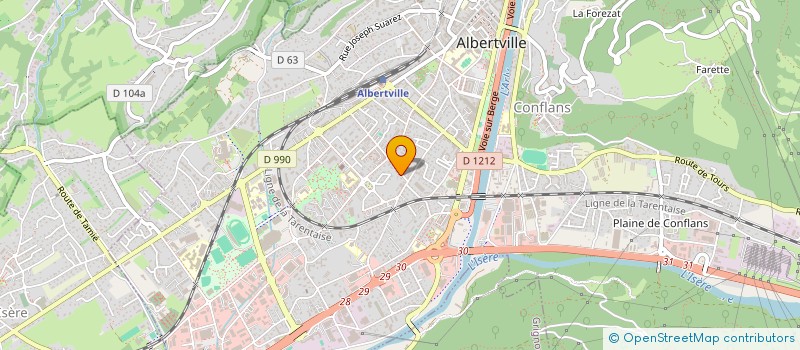 localisation de l'entreprise MADAME MAELLE GUILHERMET  ALBERTVILLE