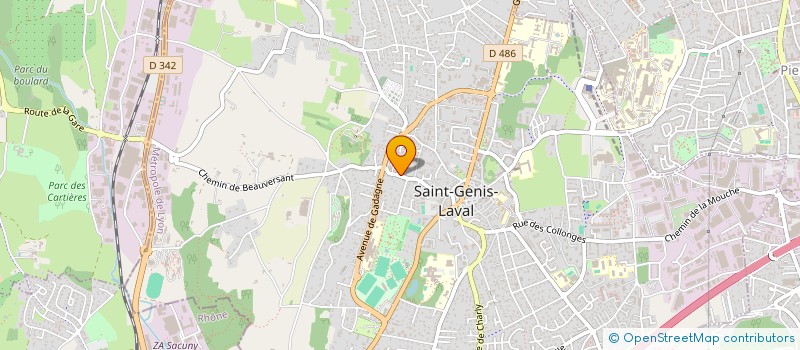 localisation de l'entreprise MADAME MAELLE GUILLOT à SAINT-GENIS-LAVAL