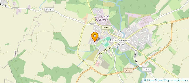 localisation de l'entreprise MADAME MAELLE HELIE  MIREBEAU-SUR-BEZE