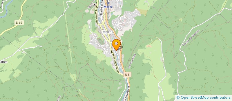 localisation de l'entreprise MADAME MAELLE HELLO  HAUTS DE BIENNE