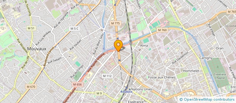 localisation de l'entreprise MADAME MAELLE KAUFMANN  ROUBAIX