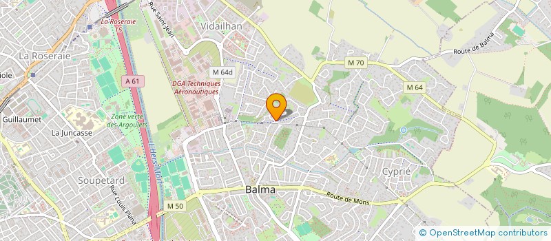 localisation de l'entreprise MADAME MAELLE LACOUR  BALMA