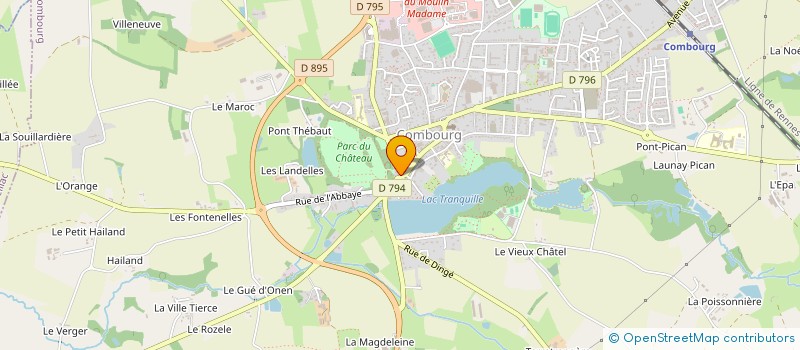 localisation de l'entreprise MADAME MAELLE LAMBERT à COMBOURG