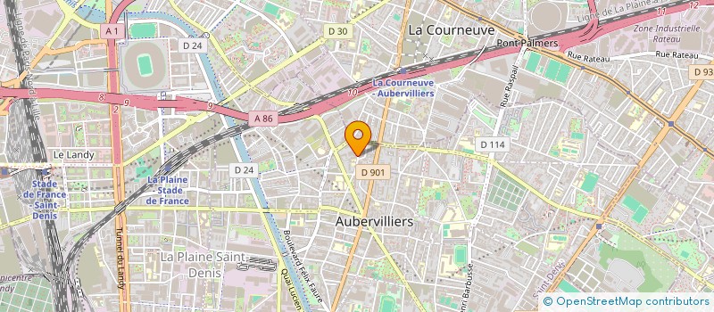 localisation de l'entreprise MADAME MAELLE LANGLOIS RENARD à AUBERVILLIERS