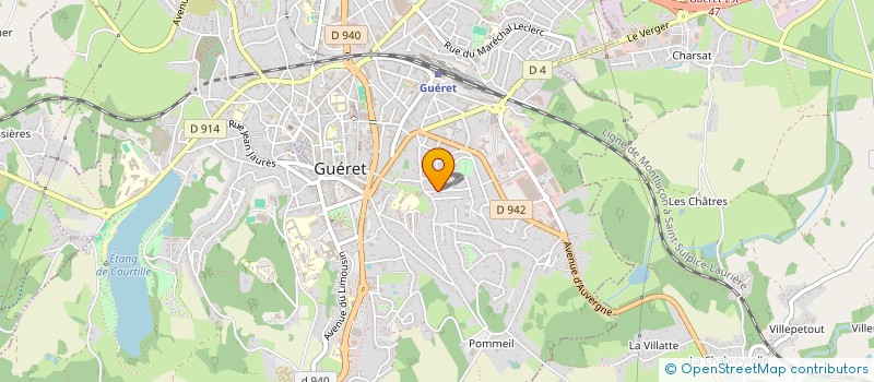 localisation de l'entreprise MADAME MAELLE LASSERE à GUERET
