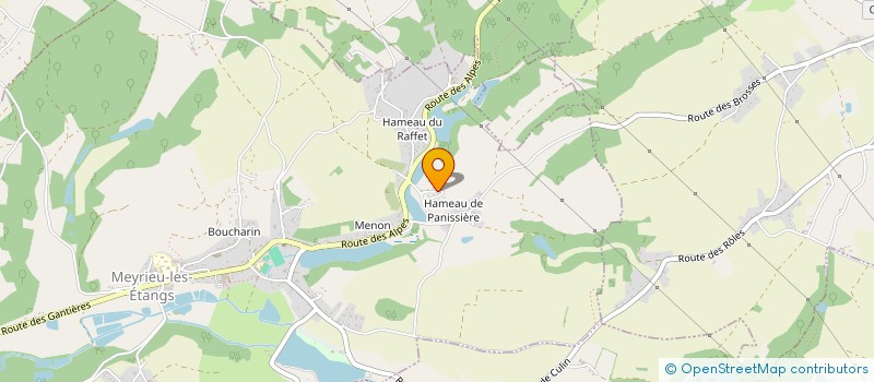 localisation de l'entreprise MADAME MAELLE LATOUD  MEYRIEU-LES-ETANGS