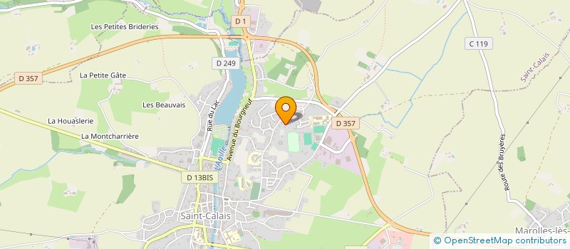 localisation de l'entreprise MADAME MAELLE LENTILUS  SAINT-CALAIS