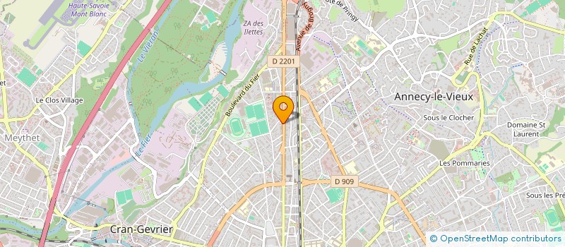 localisation de l'entreprise MADAME MAELLE LHOMME-CHOULET à ANNECY