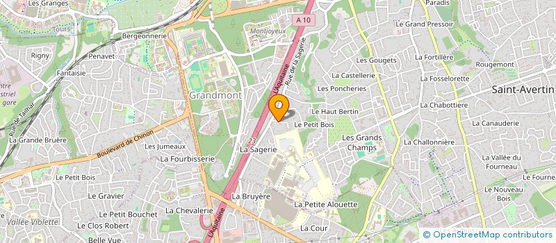 localisation de l'entreprise MADAME MAELLE LHOMOND  SAINT-AVERTIN