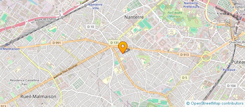 localisation de l'entreprise MADAME MAELLE LOURADOUR  NANTERRE