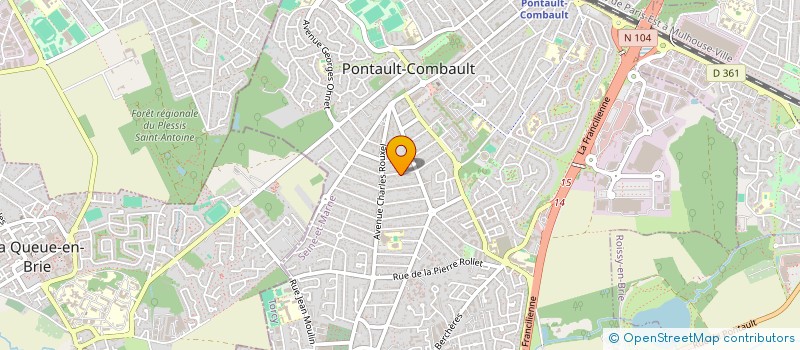 localisation de l'entreprise MADAME MAELLE LOZIRON à PONTAULT-COMBAULT