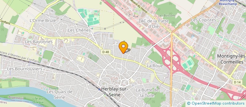 localisation de l'entreprise MADAME MAELLE MACE MARGEAT  HERBLAY-SUR-SEINE