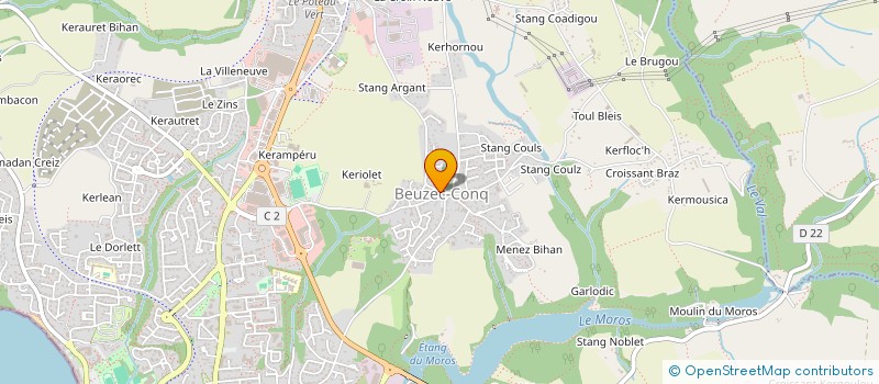 localisation de l'entreprise MADAME MAELLE MARIE LUCE POIREL  CONCARNEAU