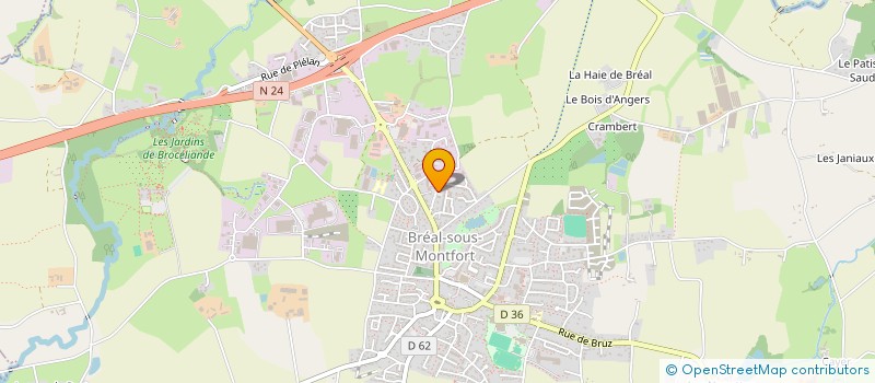 localisation de l'entreprise MADAME MAELLE MARTIN  BREAL-SOUS-MONTFORT