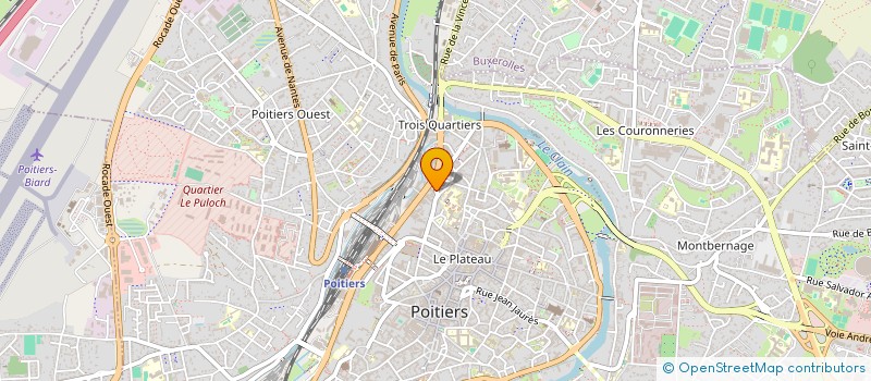 localisation de l'entreprise MADAME MAELLE MIGNOT à POITIERS