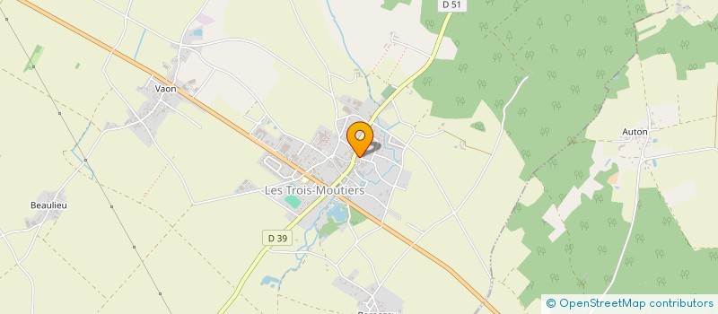 localisation de l'entreprise MADAME MAELLE NOIRAUD  LES TROIS-MOUTIERS