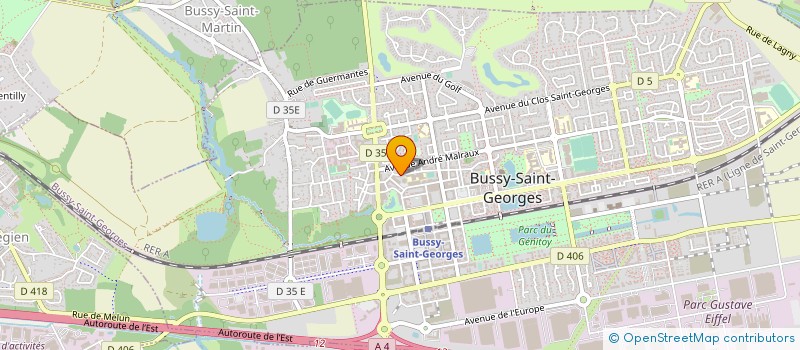 localisation de l'entreprise MADAME MAELLE PARIEZ  BUSSY-SAINT-GEORGES