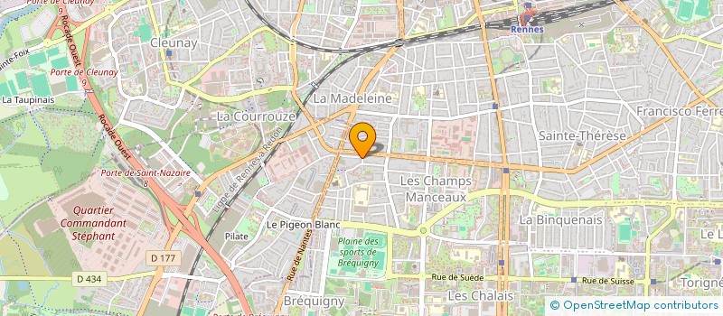 localisation de l'entreprise MADAME MAELLE PEDASSOU  RENNES