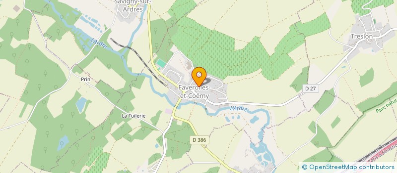localisation de l'entreprise MADAME MAELLE RADIN--THOMAS  FAVEROLLES-ET-COEMY
