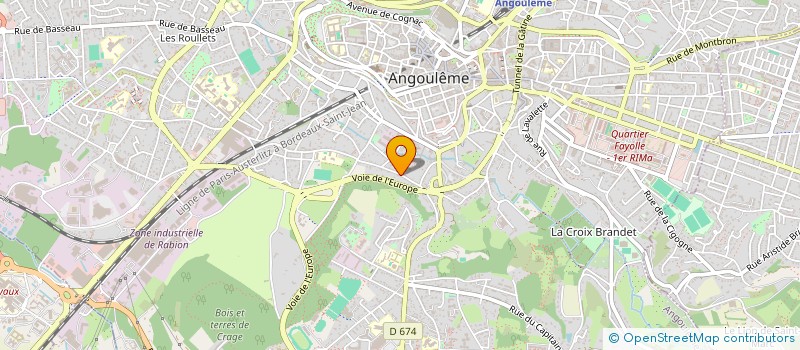 localisation de l'entreprise MADAME MAELLE RICHARD DE VESVROTTE à ANGOULEME