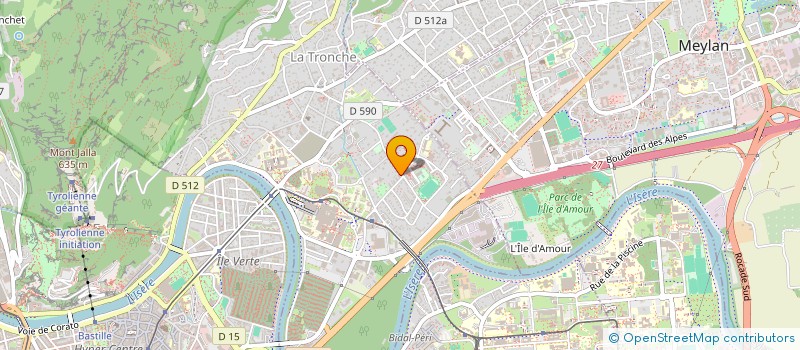 localisation de l'entreprise MADAME MAELLE ROCHE  LA TRONCHE