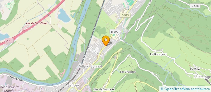 localisation de l'entreprise MADAME MAELLE ROLLAND  VILLARD-BONNOT