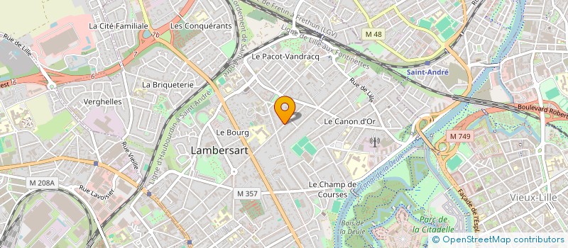 localisation de l'entreprise MADAME MAELLE SABRE à LAMBERSART