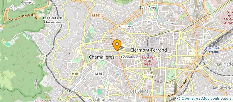 localisation de l'entreprise MADAME MAELLE SEGARD--ALBY  CHAMALIERES