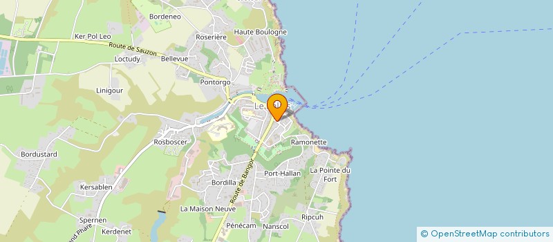 localisation de l'entreprise MADAME MAELLE THOMAS  LE PALAIS