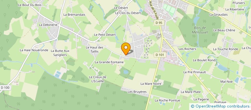 localisation de l'entreprise MADAME MAELLE TOUCHAIS  LA BOUEXIERE