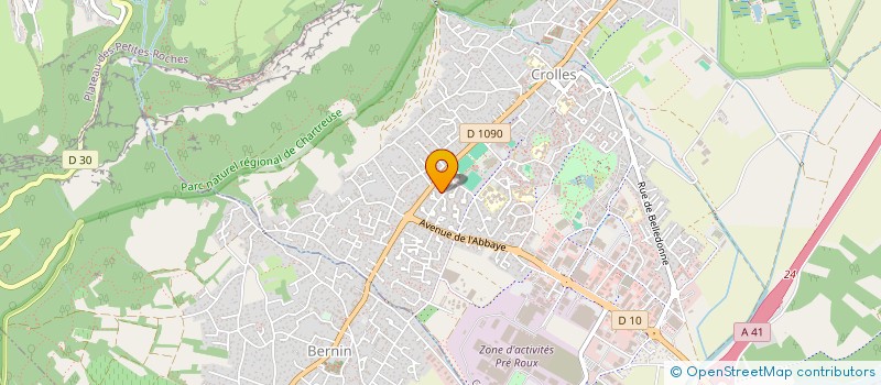 localisation de l'entreprise MADAME MAELLE VINCENT  CROLLES