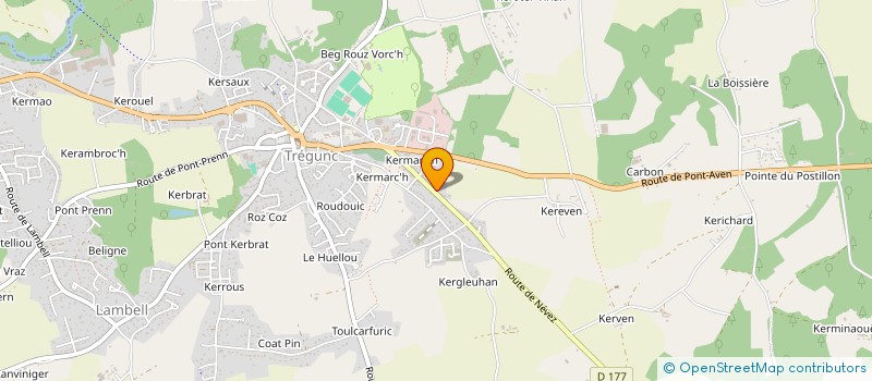 localisation de l'entreprise MADAME MAELLE YANNOU  TREGUNC