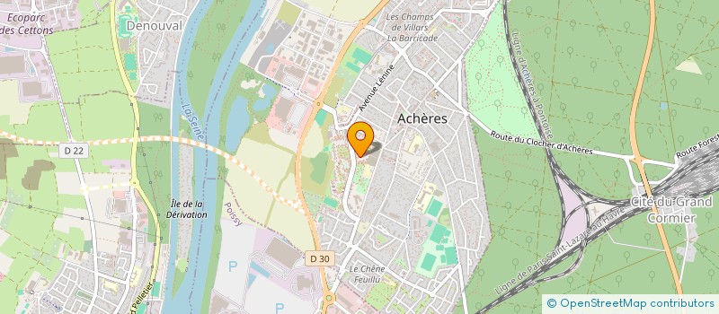 localisation de l'entreprise MADAME MAELLYS THURAM-ULIEN  ACHERES